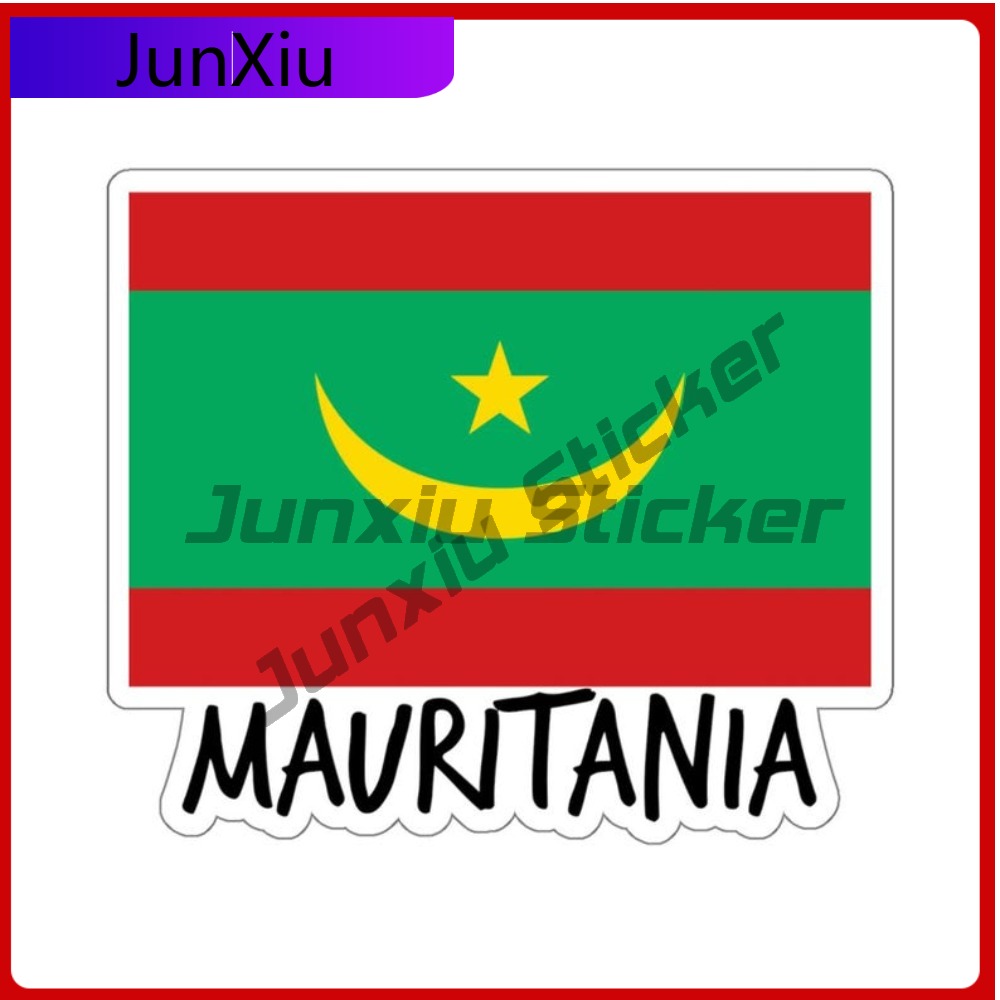 Mauritania Flag Travel Sticker - Travel Accessories For Car ulasan dan harga