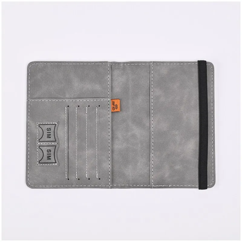 Men PU Leather Wallet Travel P - Travel Accessories Plane ulasan dan harga