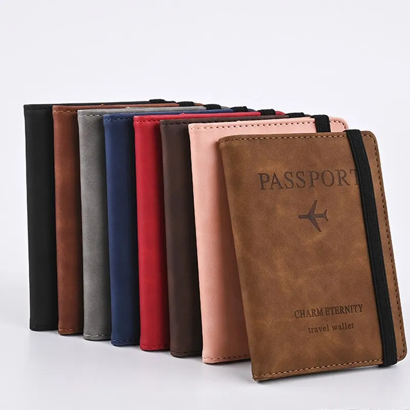 Men PU Leather Wallet Travel P - Travel Accessories Plane ulasan dan harga