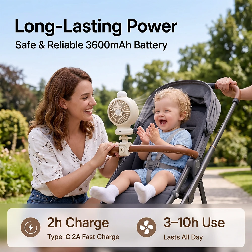 2026 New Portable Stroller Fan - Car Seat Travel Bag ulasan dan harga